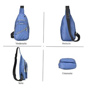 Stepp-Slingtasche, RFID Schutz, Blau