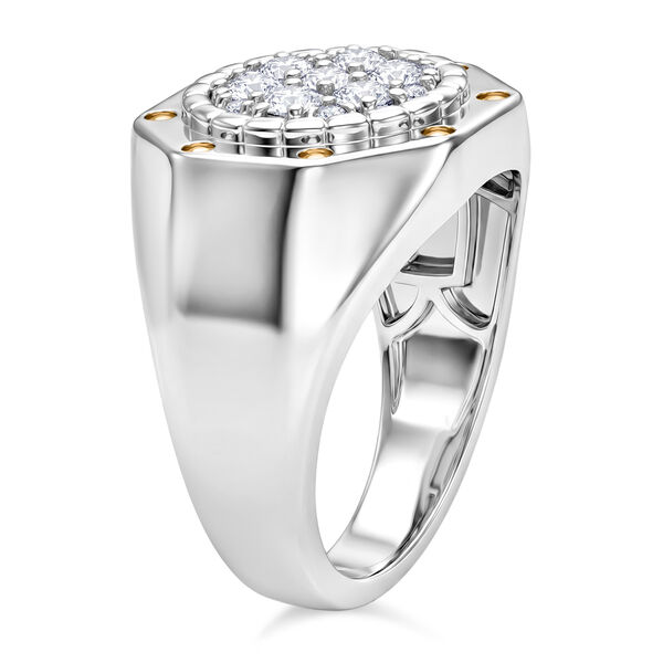 EVER TRUE Moissanit Ring Nickelfreies Messing (Gr&ouml;&szlig;e 19.00) ca. 0,82 ct image number 4