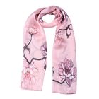 LA MAREY: Bedruckter Schal aus 100% Maulbeerseide, Blumenmuster, inkl. Geschenkbox, Rosa image number 2