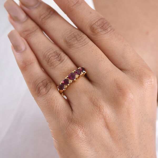 D'Joy AA nat&uuml;rlicher Rhodolith Granat Ring - 1,97 ct. image number 3