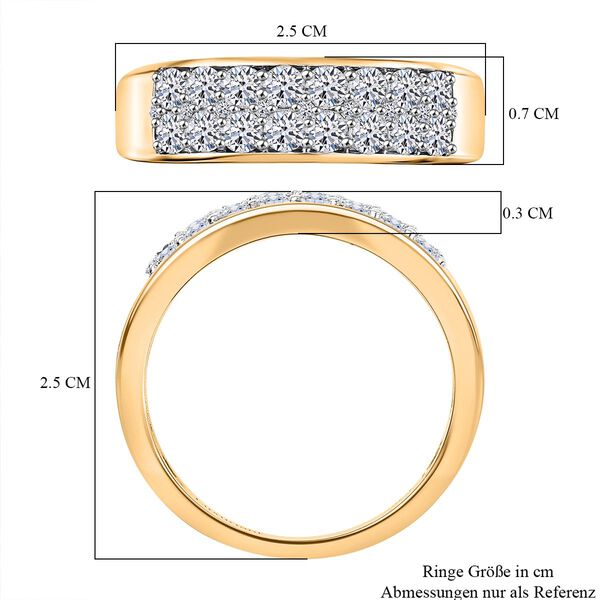 LUXURIANT SGL zertifizierter SI-GH Labor Diamant Ring - 1 ct. image number 7