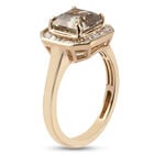 AAA Turkizit und Diamant-Ring, 585 Gelbgold (Größe 17.00) ca. 2,32 ct image number 4