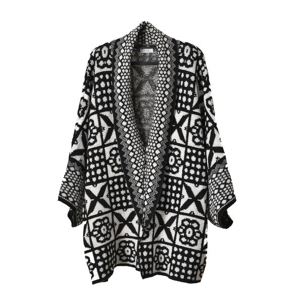 Oversized Cardigan Damen, Schwarz image number 7