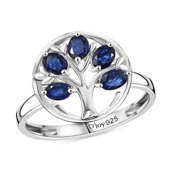 D'Joy Masoala Saphir (Fissure gef&uuml;llt) Ring 925 Silber rhodiniert (Gr&ouml;&szlig;e 17.00) ca. 1,20 ct