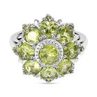 Peridot Ring Edelstahl (Größe 17.00) ca. 5,33 ct