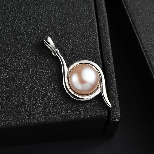 EverTrue rosa Süßwasserperle Anhänger image number 2