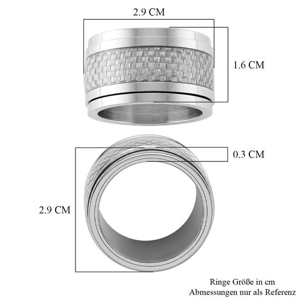 316L Edelstahl Ring (Gr&ouml;&szlig;e 17.50) ca. 13,00g image number 5