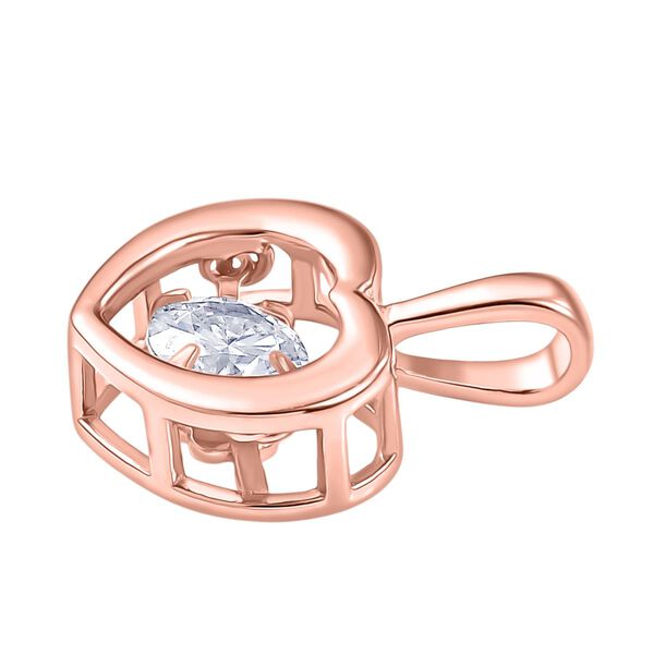 D'Joy Moissanit Anhänger, 925 Silber 750 rosévergoldet - 0,43 ct. image number 4