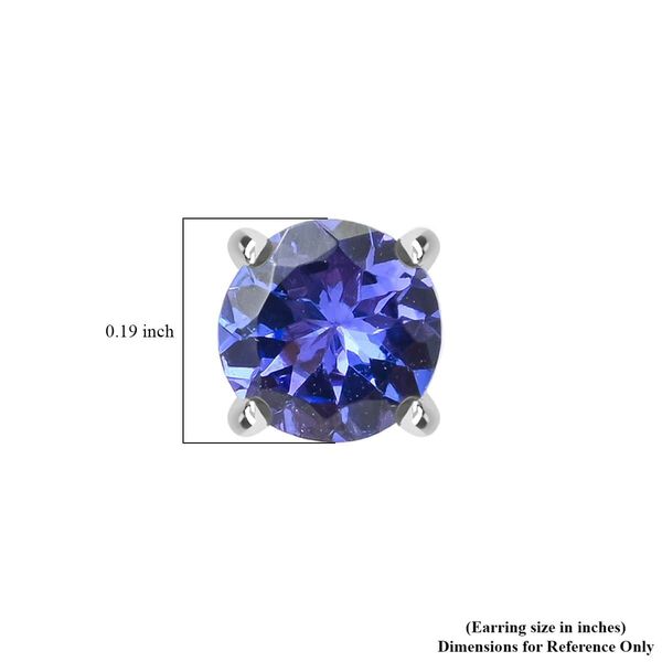 RHAPSODY AAAA Tansanit Ohrringe in 950 Platin - 1,30 ct. image number 5