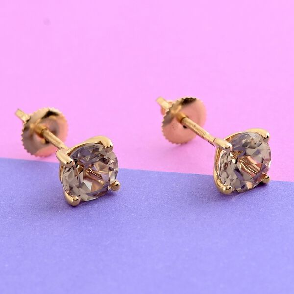 ILIANA AAA Turkizit-Ohrstecker, 750 Gelbgold ca. 3,00 ct image number 1