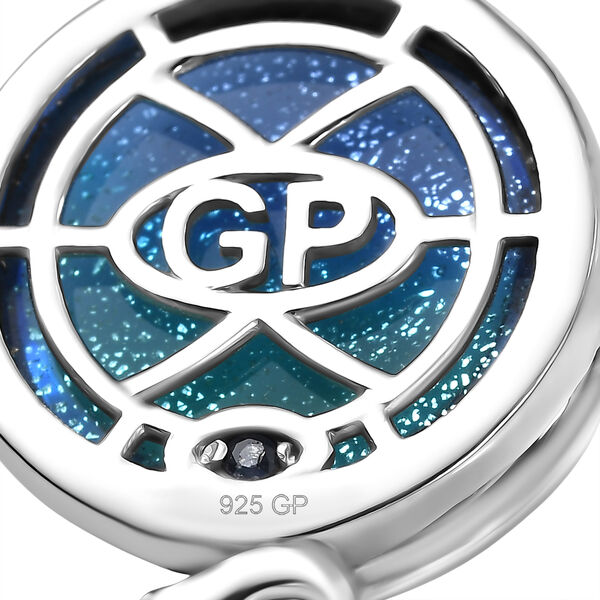 GP Celestial Kollektion- Blaues Muranoglas aus Italien, Zirkon und blaues Saphir Schmuckset image number 7