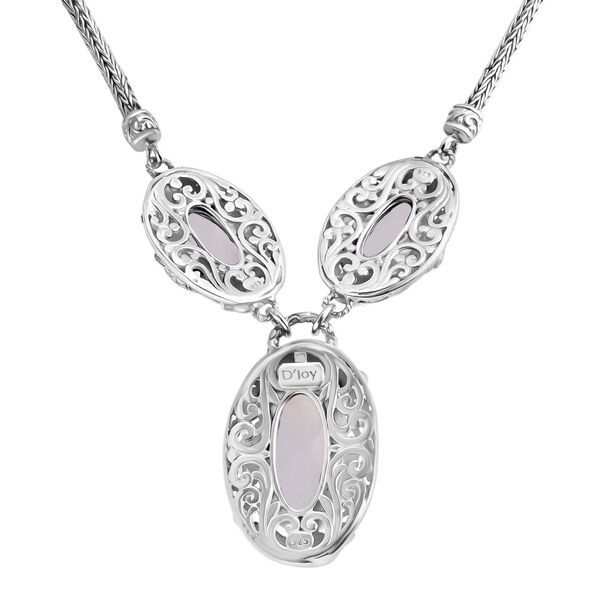 D'Joy Premium Regenbogen Mondstein Halskette ca. 50 cm 925 Silber ca. 20.14 ct image number 4