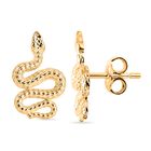 375 Gold Schlange Ohrringe 1,82g