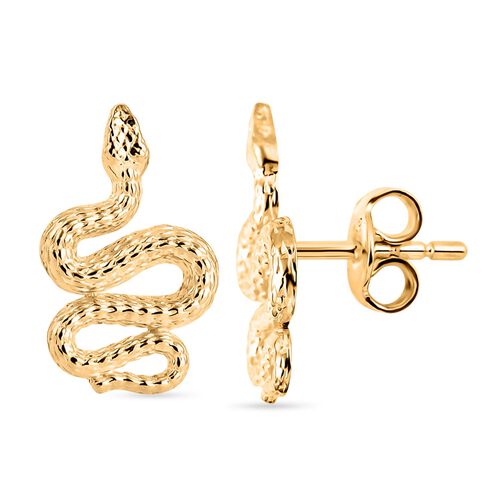 375 Gold Schlange Ohrringe 1,82g image number 0