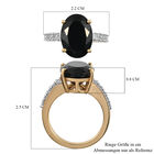 Schwarzer Turmalin und Zirkon-Ring - 6,90 ct. image number 6
