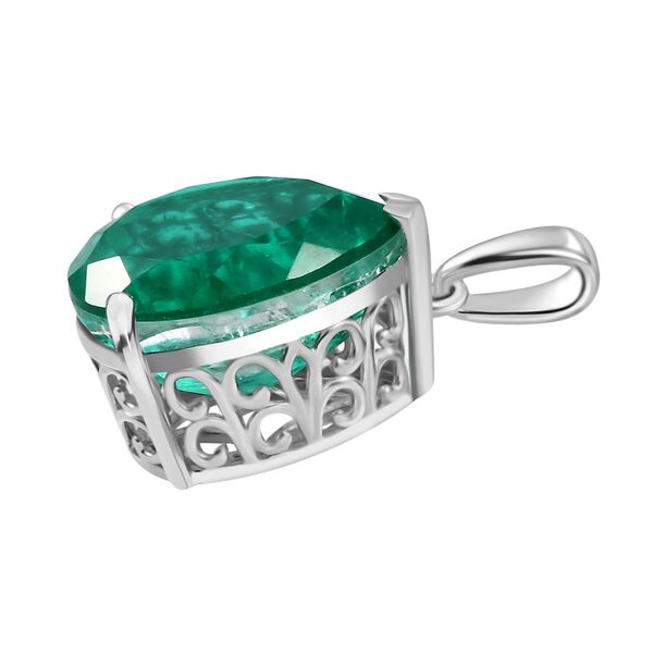 Smaragd Triplett Quarz Anhänger - 20,60 ct. image number 4