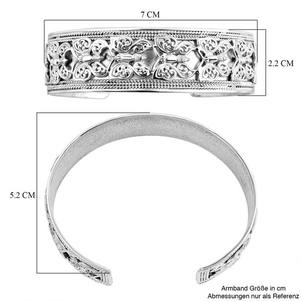 Royal Bali Kollektion- Armreif mit Schmetterlingsdesign 19 cm image number 5