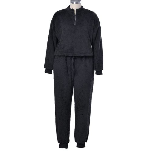 One Fit Loungewear - Superweicher Anti-Allergie Mikroflannell, M bis XL, Schwarz image number 0