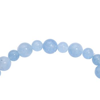 Aquamarin Armband, 19 cm - 80 ct.