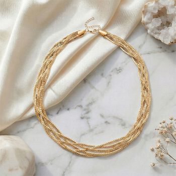 Eisen Gelb Halskette ca. 53.25 cm ca. 41,40g