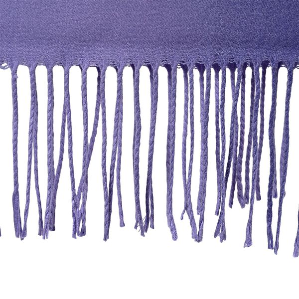 Eleganter Ombre-Schal mit Fransen, 68x180cm, Lila image number 5
