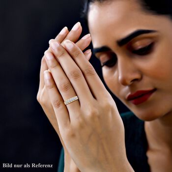 LUXURIANT IGI zertifizierter SI-GH Labor Diamant Ring in 585 Gelbgold - 1,50 ct.