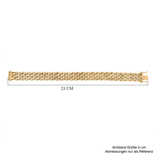 Panzerarmband, Messing, goldfarben, ca. 19 cm ca. 35,64g image number 5