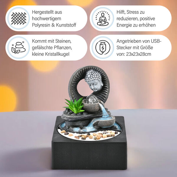 DIY Wasserbrunnen mit Buddha image number 3