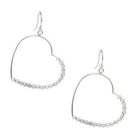 Designer-inspiriert 925 Silber Herz Ohrringe 2,50g