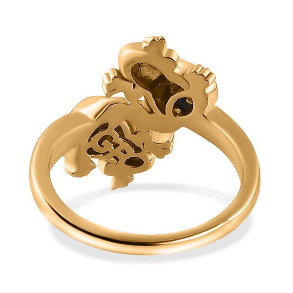 GP Italian Garden Kollektion - Diamant und Kanchanaburi blauer Saphir-Ring image number 6