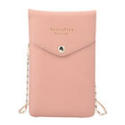 SENCILLEZ: 100% echtes Leder Crossbody Handytasche, Größe 12x1x18 cm, Rosa