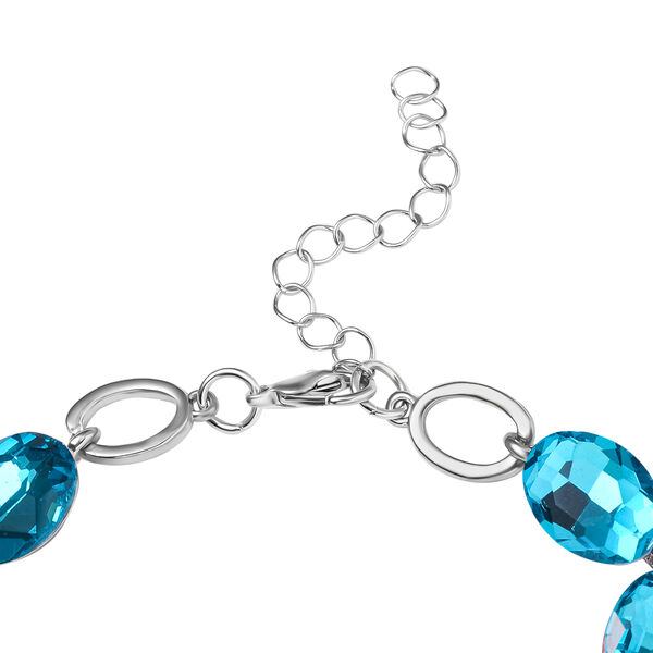 Blauer Kristall Armband ca. 19 cm image number 3