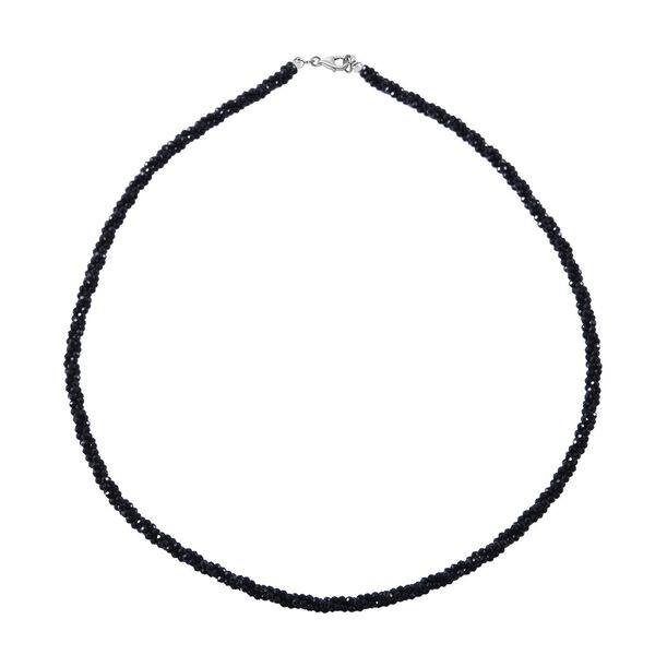 Schwarze Spinell-Halskette, 45 cm - 100 ct.