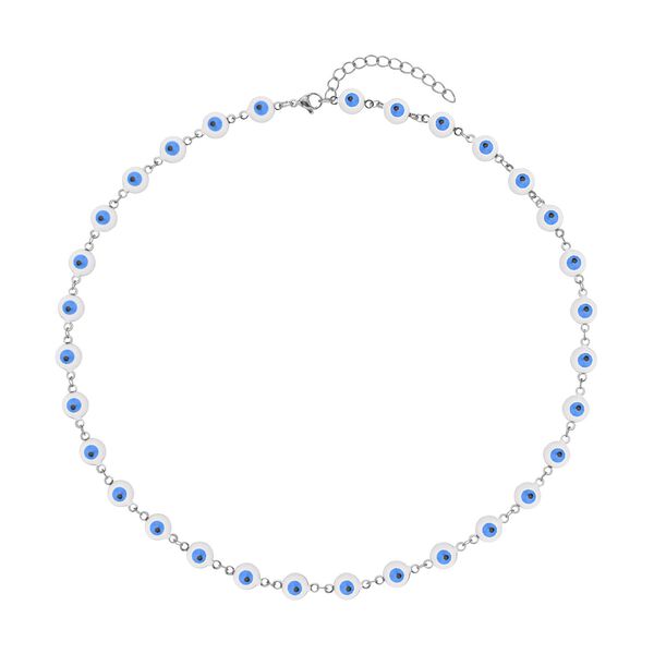 B&ouml;ses Auge Nazar Halskette, emailliert, 50 cm