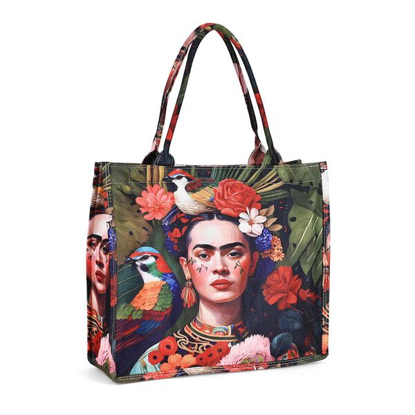 2-teiliges Taschenset - 40x12x35cm Shopper und 20x11x2cm Handytasche, Frida Kahlo image number 5