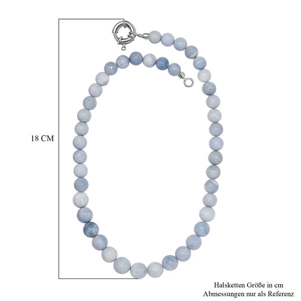 Blauer Opal Halskette ca. 50 cm Messing rhodiniert ca. 191.00 ct image number 6