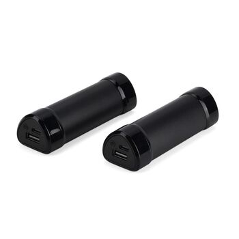 2 in 1 Magnetischer Handw&auml;rmer und Powerbank, 2 x 4000 mAh, 3 Heizstufen, 11 x 6 cm, 255 g, ABS Aluminiumlegierung, Schwarz