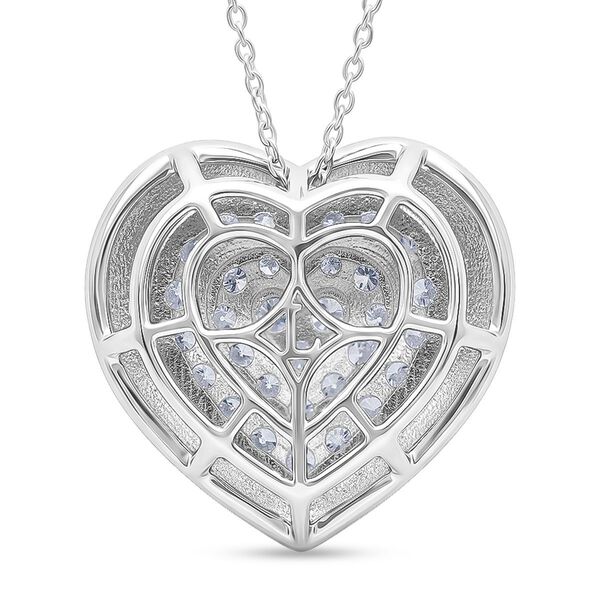 LUXURIANT SGL zertifizierter SI-GH Labor Diamant Herz-Anh&auml;nger mit 50cm Kette - 1 ct. image number 4