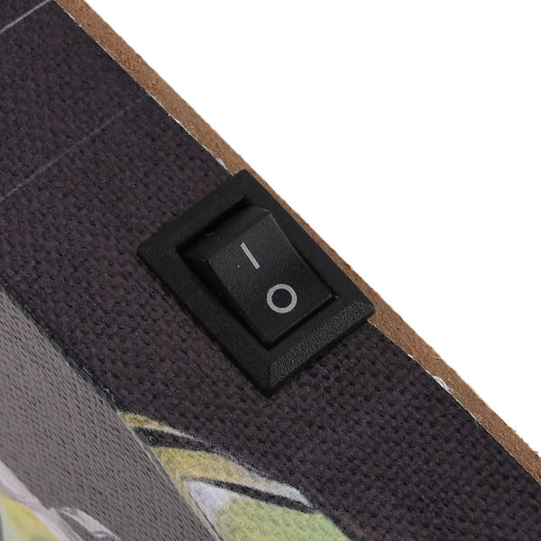 LIVMORE Kirschbl&uuml;ten Park Motiv LED Wandbild mit Glasfaser Lichteffekt 30 x 40 cm image number 6