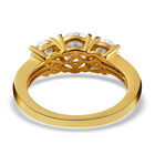 88 Facetten Moissanit Ring, 925 Silber vergoldet  ca. 1,67 ct image number 5