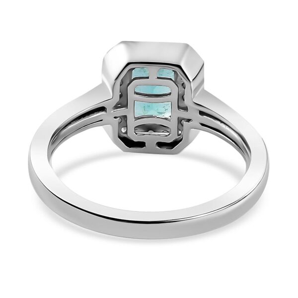 AAA Kagem sambischer Smaragd und Moissanit-Ring - 1,13 ct. image number 5