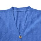longline coatigan with bottonsMaterial: PBT26%, nylon 32%, acrylic 42%Size:50*90cmWeight:700gColor: blue image number 2