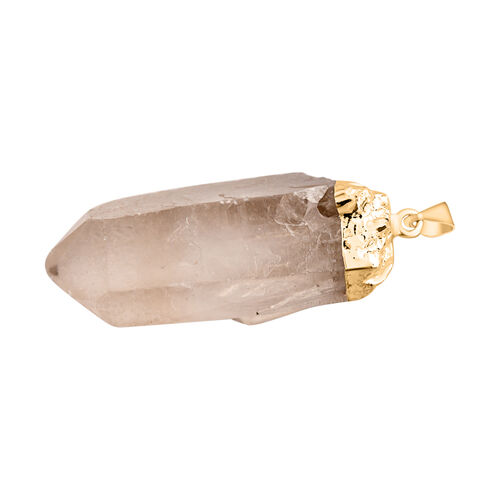 Kristall Quarz Anhänger, silberfarben 80.00 ct image number 1