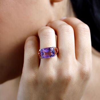 AAA Rose De France Amethyst Ring - 6,55 ct.