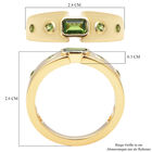Natürlicher Chromdiopsid Ring 925 Silber vergoldet  ca. 0,35 ct image number 6