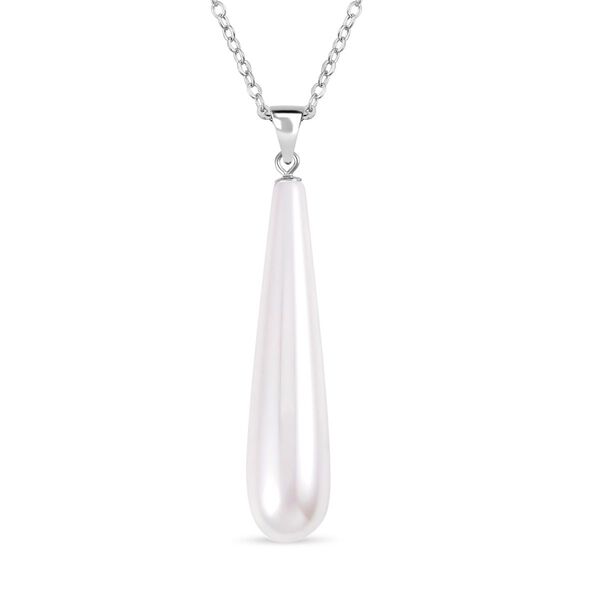 Weißes Muschelkernperle-Schmuckset image number 2