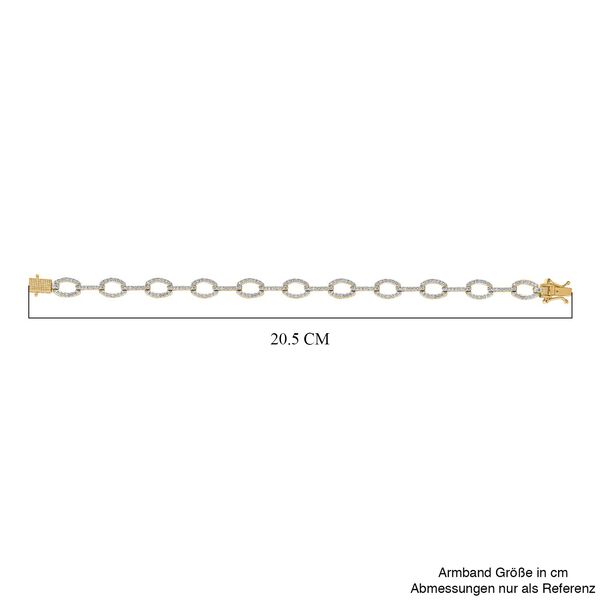 Wei&szlig;es Diamant-Armband, 19 cm - 1 ct. image number 5