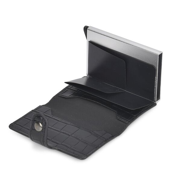 Kompakter Kartenhalter mit RFID-Schutz, schwarz image number 5