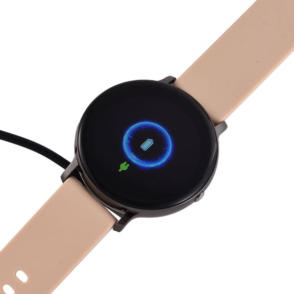 STRADA Hiwatch Plus Smartwatch - Schwarz-Goldenes Geh&auml;use mit Silikonarmband, Multisportmodi und Gesundheits&uuml;berwachung, Bluetooth 5.0 image number 7