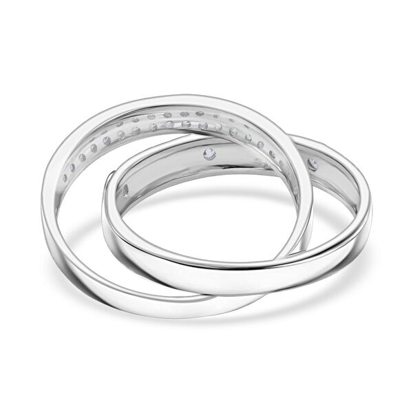 Lustro Stella Wei&szlig;er Zirkonia Ring 925 Silber rhodiniert (Gr&ouml;&szlig;e 17.00) image number 5